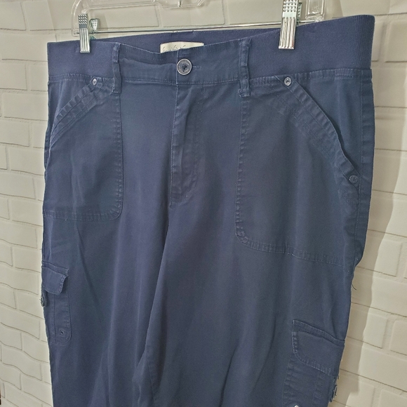 Gloria Vanderbilt Dark Navy Blue Capri Ankle Pants - Picture 3 of 10